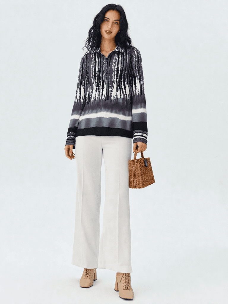 Blusa Fluida Estampado Tie-Dye