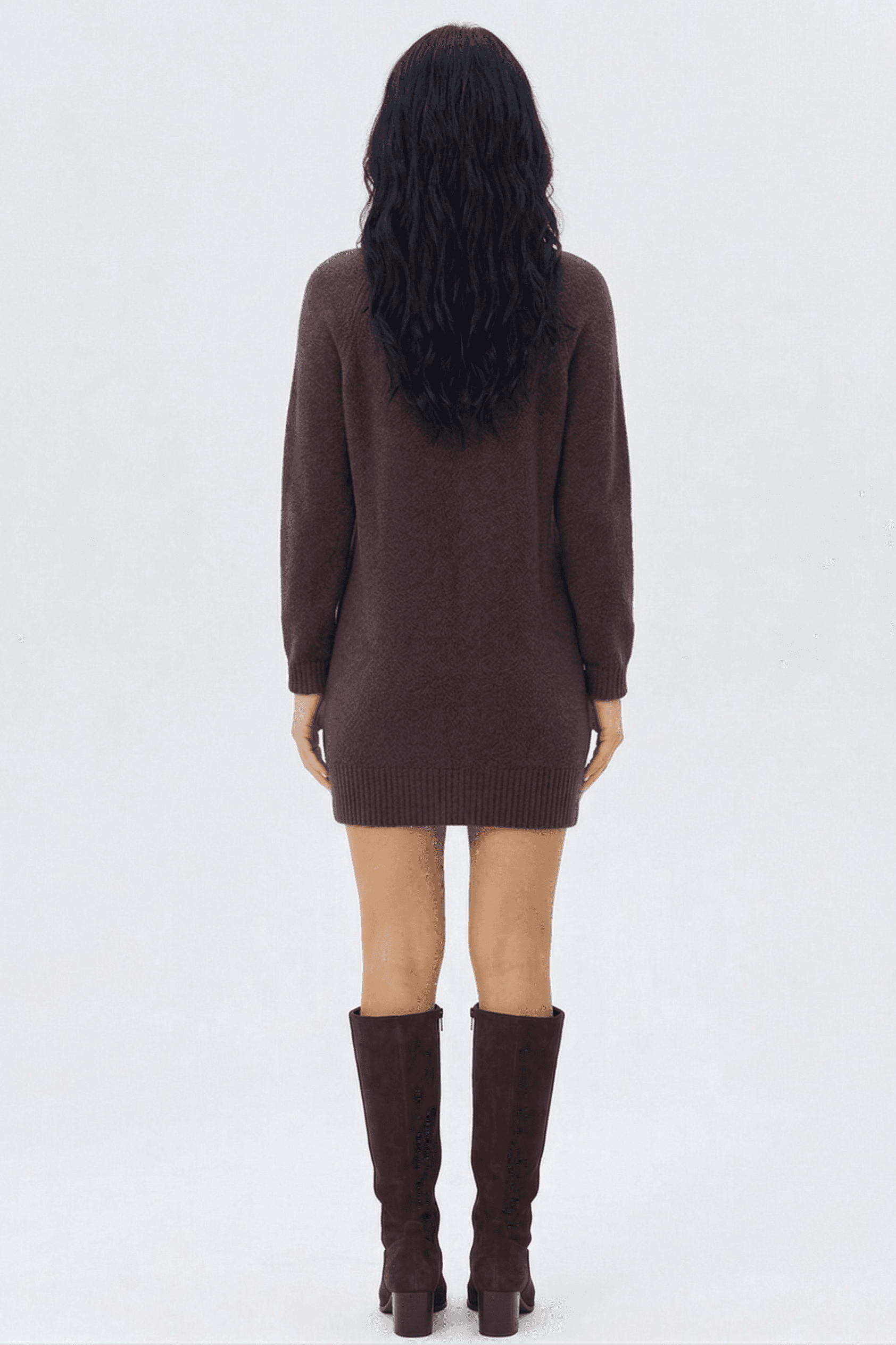 Vestido Corto Punto Liso 4