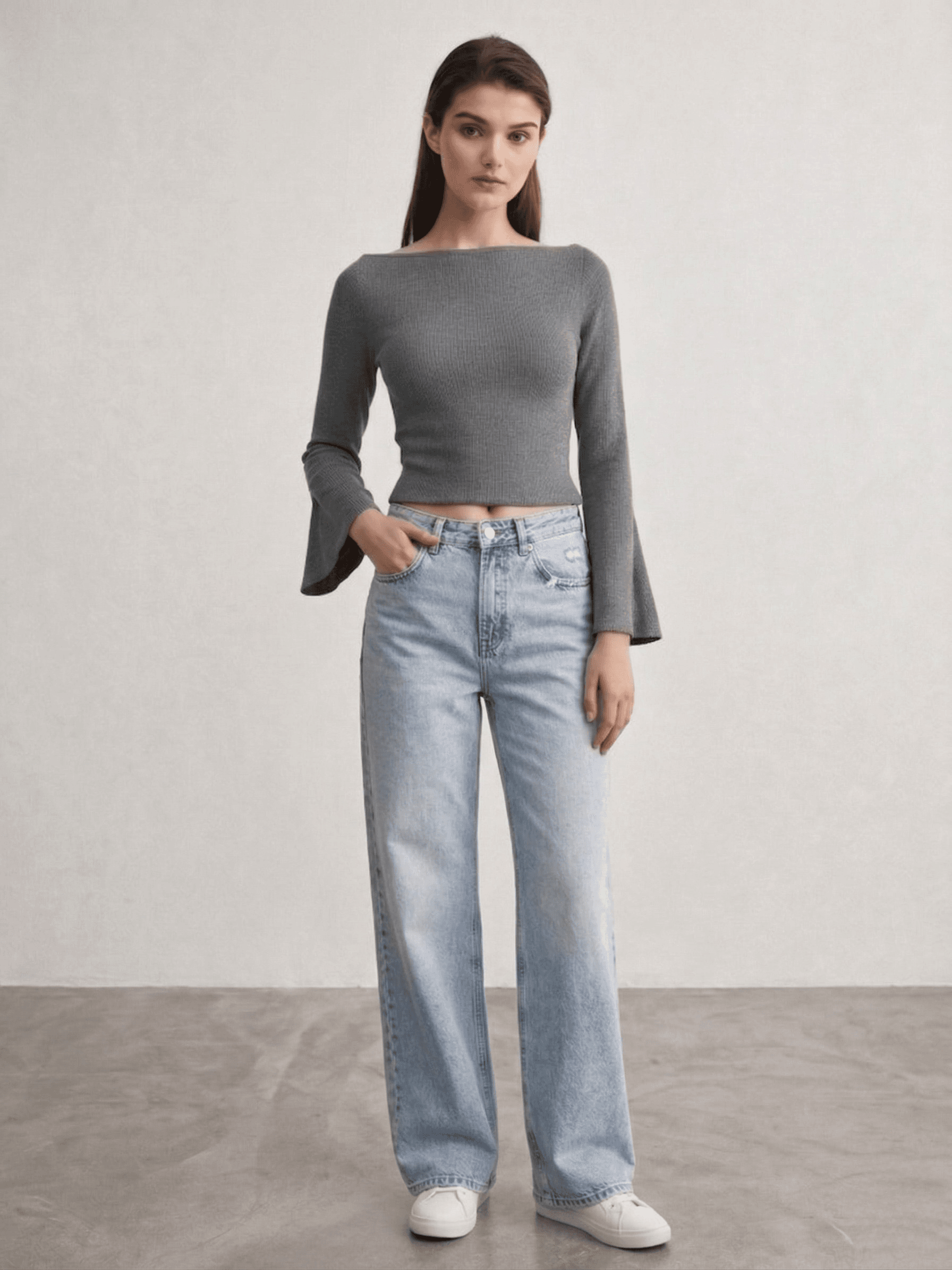 Blusa Manga Corta con Vuelos 1