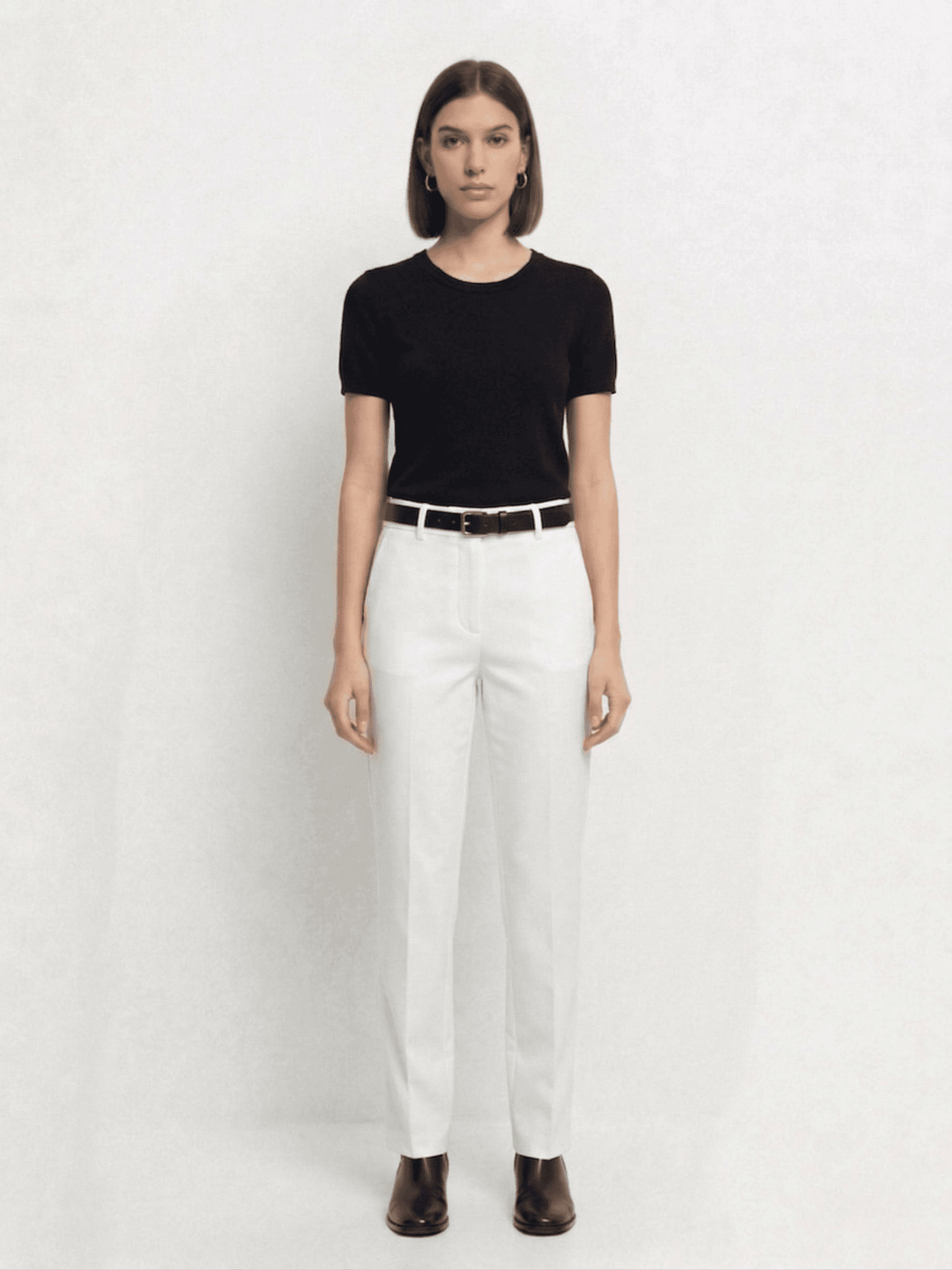 Blusa Manga Corta Punto Stretch