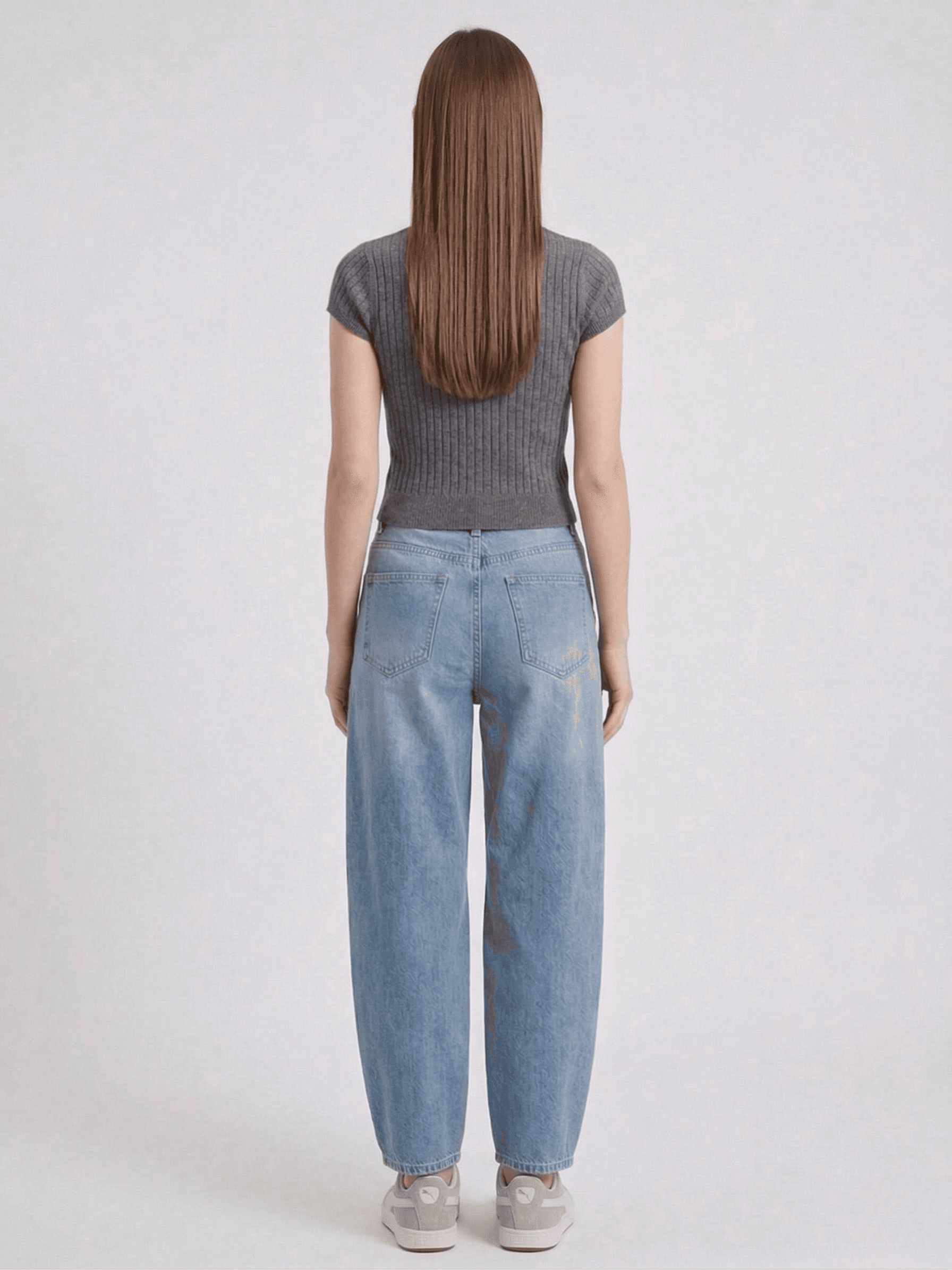 Blusa Manga Corta Punto Acanalado 4