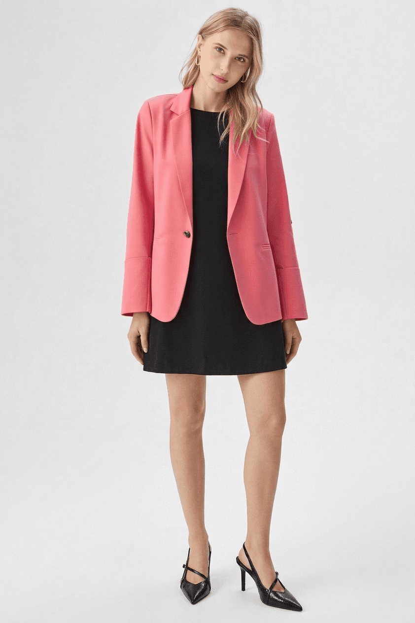 Blazer Fluido Primavera de Botón Único 1