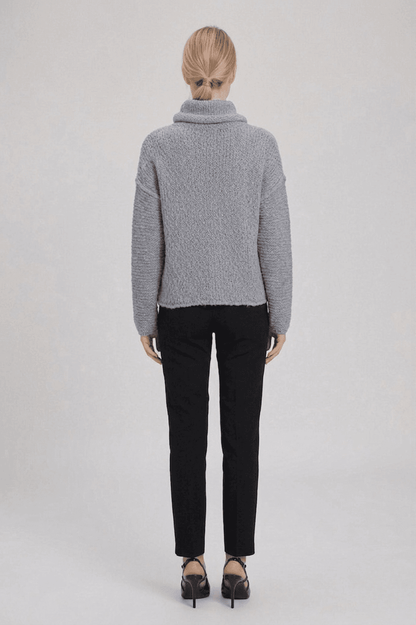 Suéter de Punto Grueso Cuello Vuelto 4