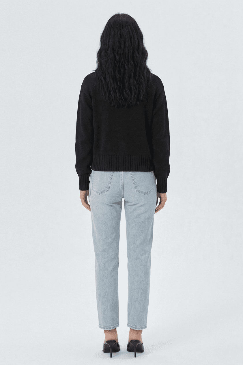 Suéter Punto Texturizado Negro 4