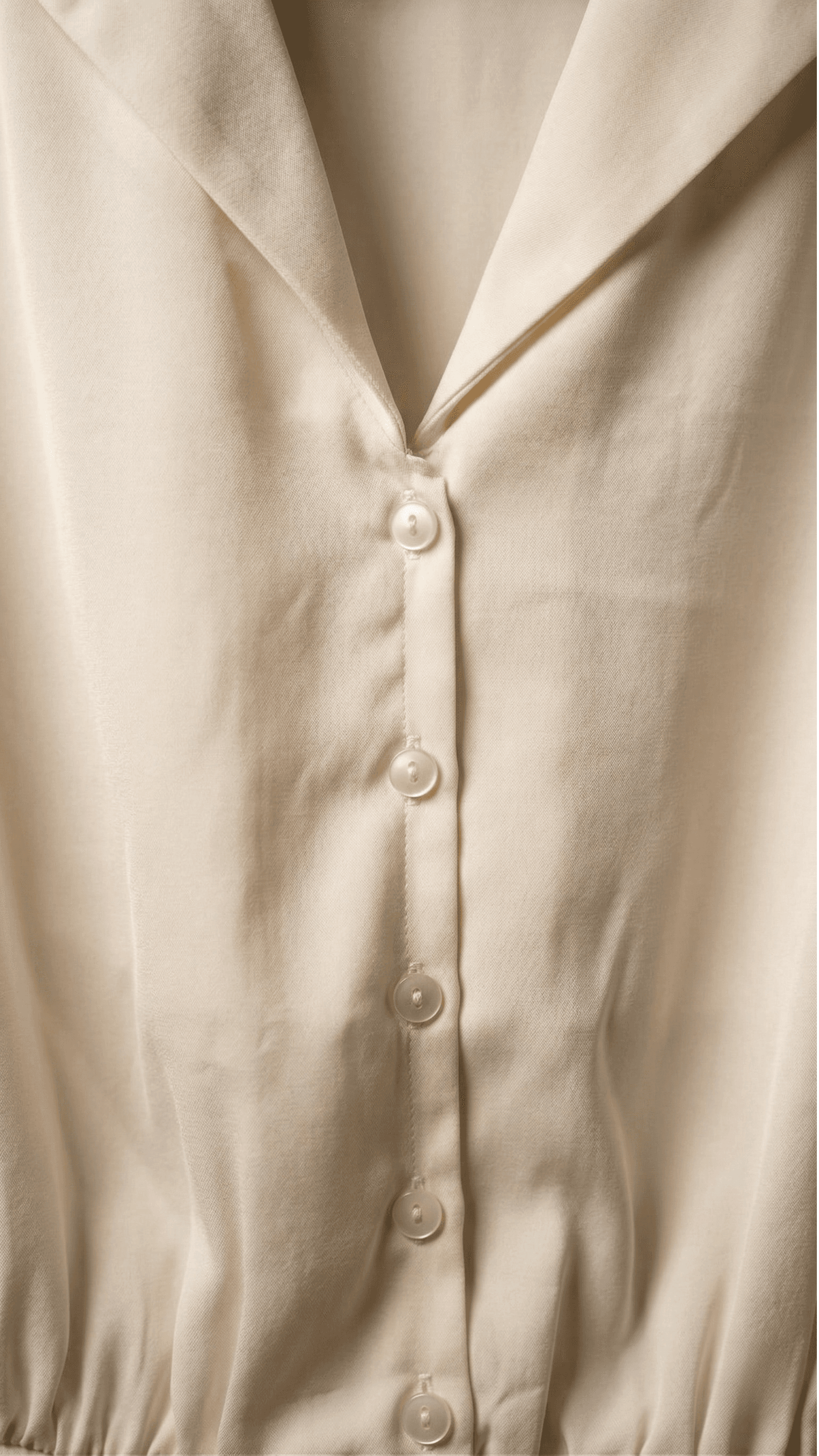 Blusa Crop de Popelín con Cuello Solapa 2