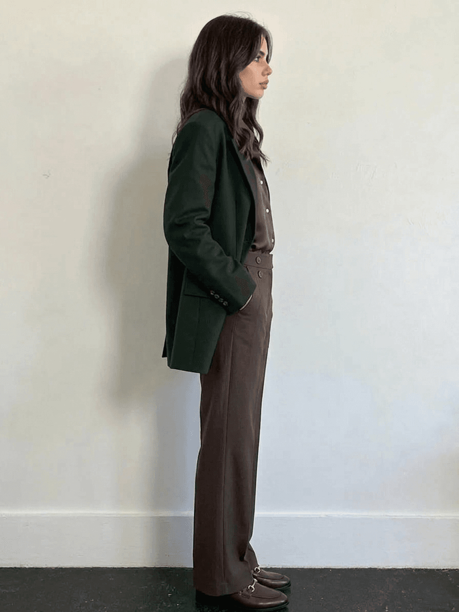 Pantalón de Vestir con Cintura Elástica Trasera 3