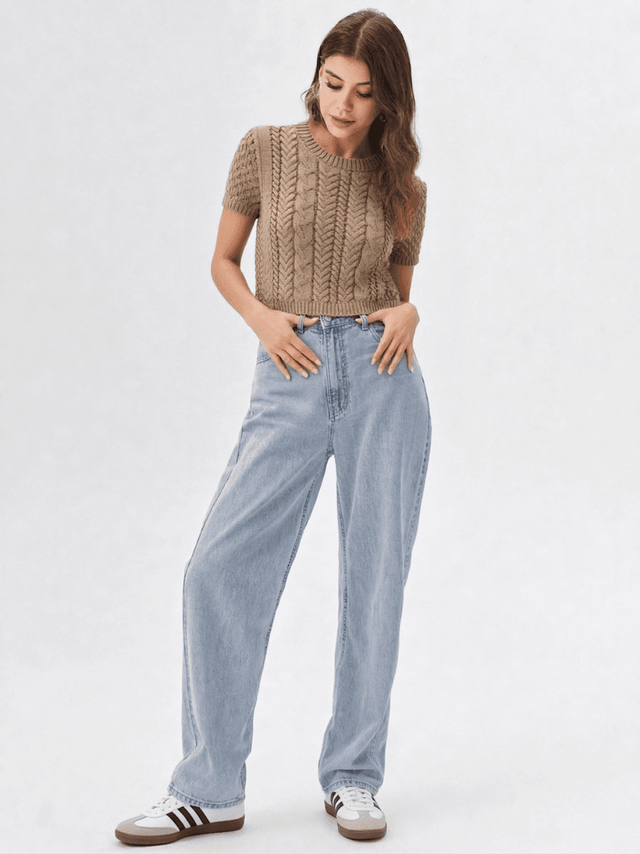 Playera de Punto Trenzado (Cable Knit) 1