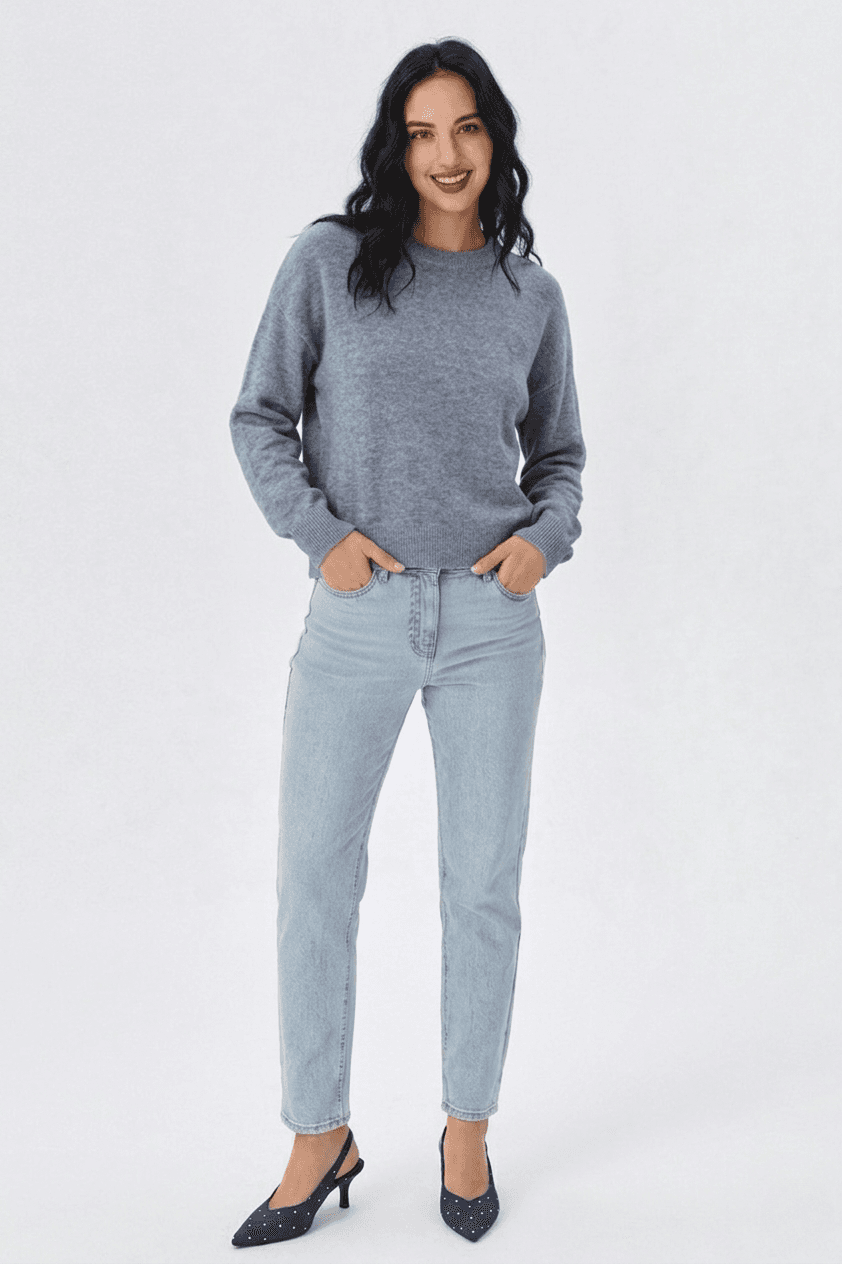 Suéter Punto Liso Cuello Redondo 1