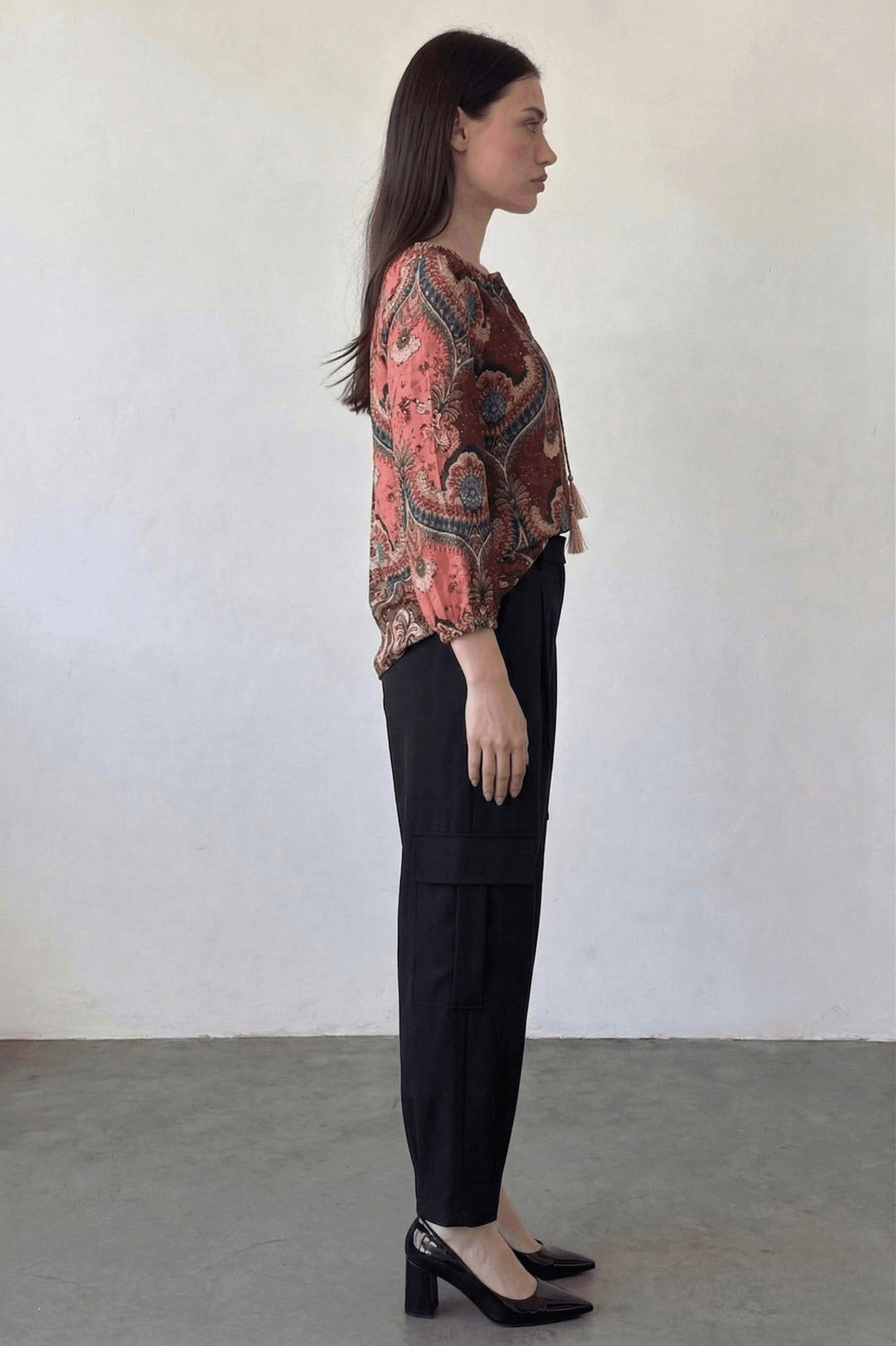 Blusa Fluida Estampado Paisley 3